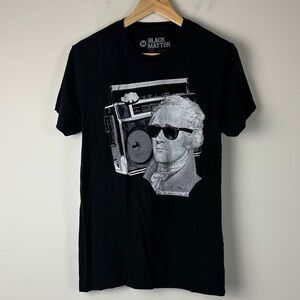 Black Matter Hamilton Logo Tee in Black and White